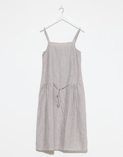Haze Blue Linen Strap Dress