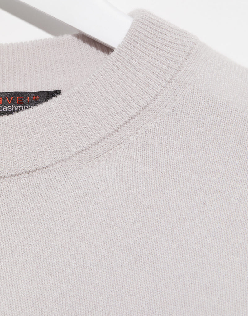 Snow Melt Grey Cashmere Moura Pullover