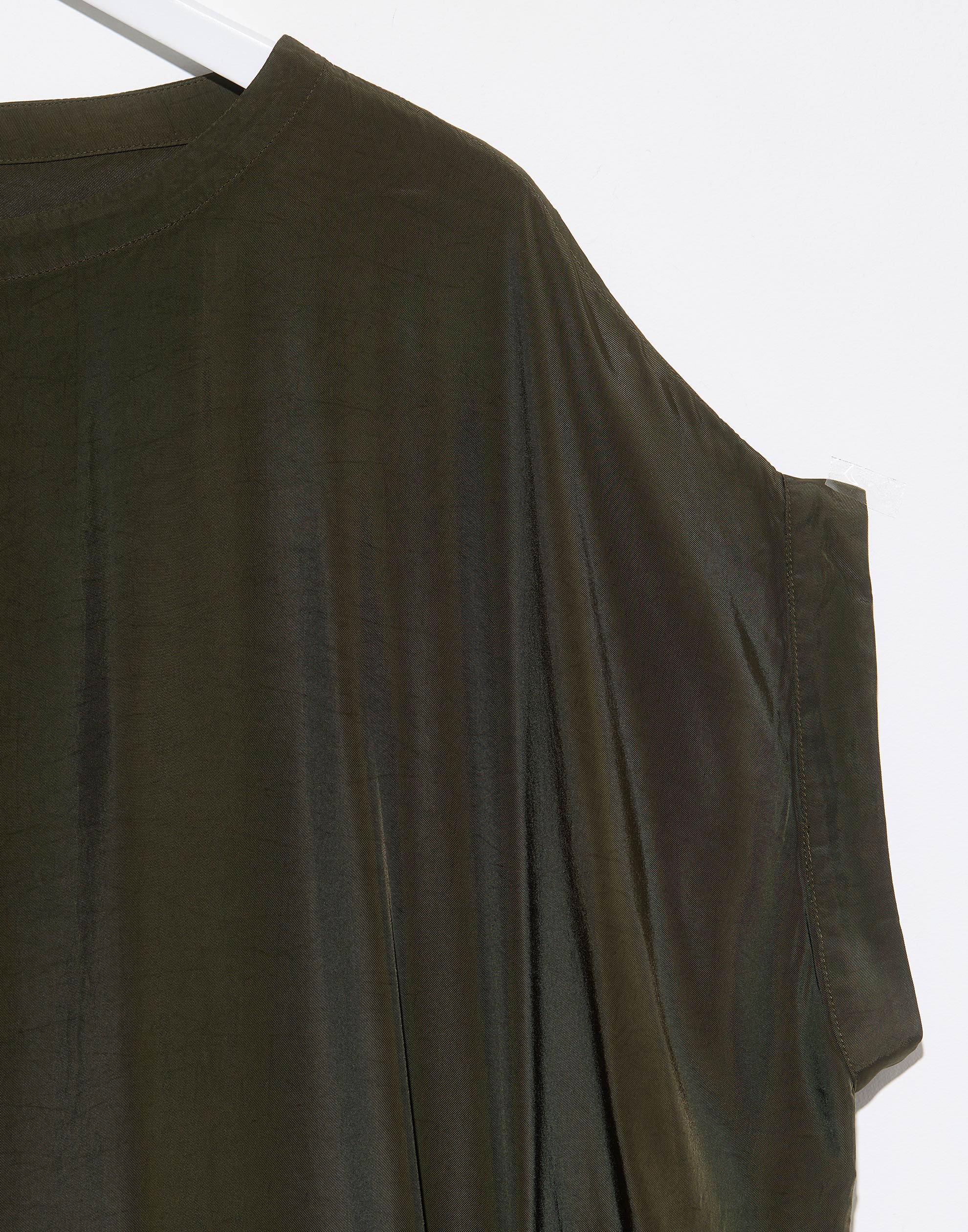 Khaki Viscose Francesca Dress