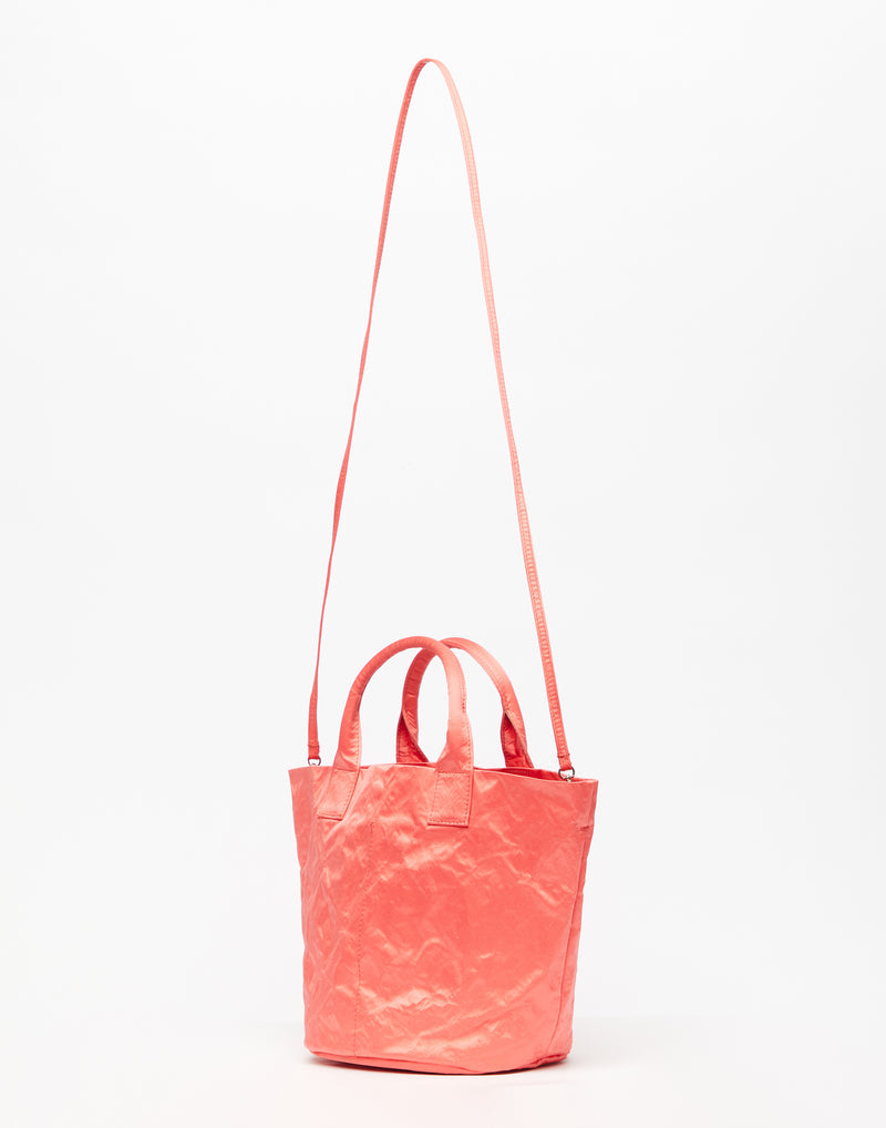 Watermelon Pink Satin Basketino Bag