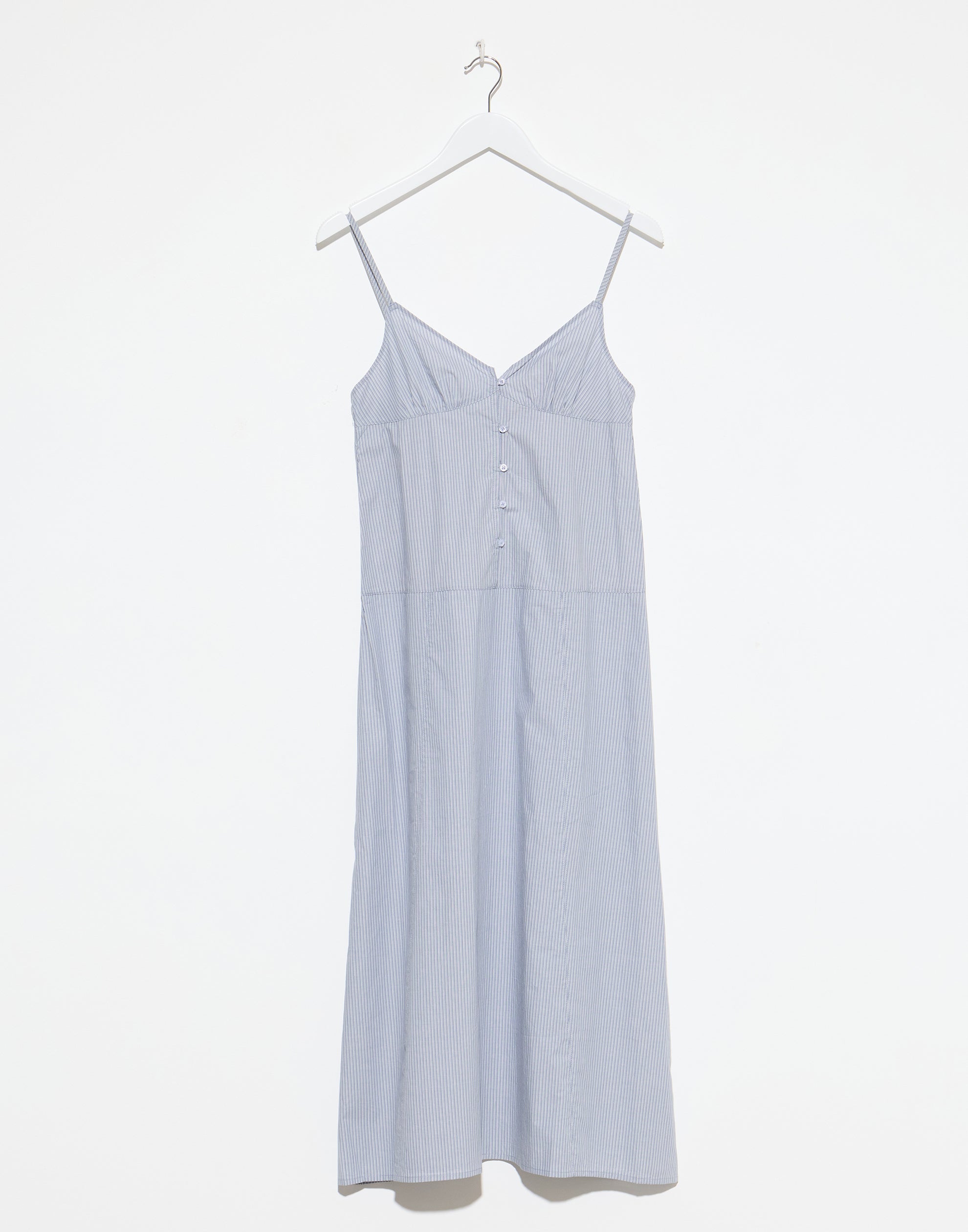 Sky Stripe Cotton Double Seam Dress