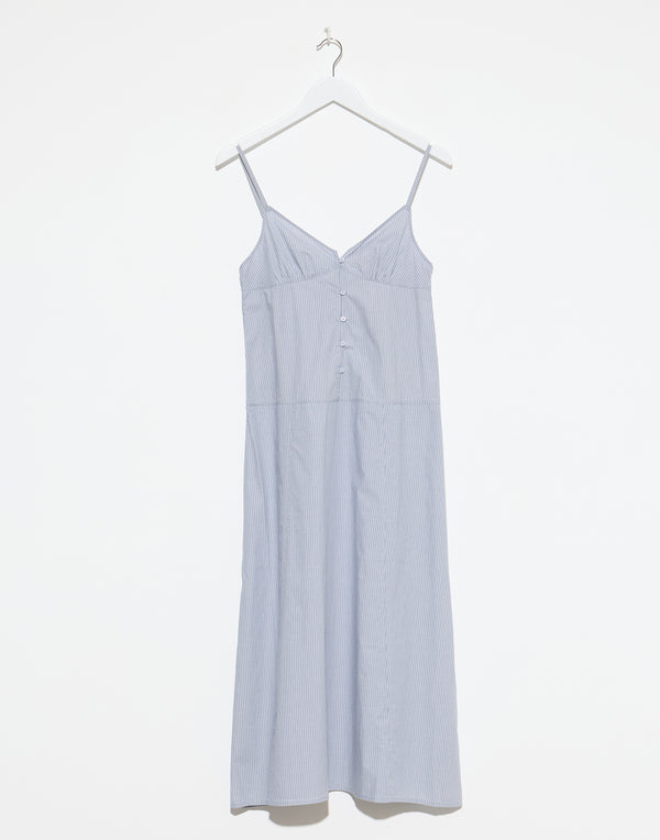 Sky Stripe Cotton Double Seam Dress