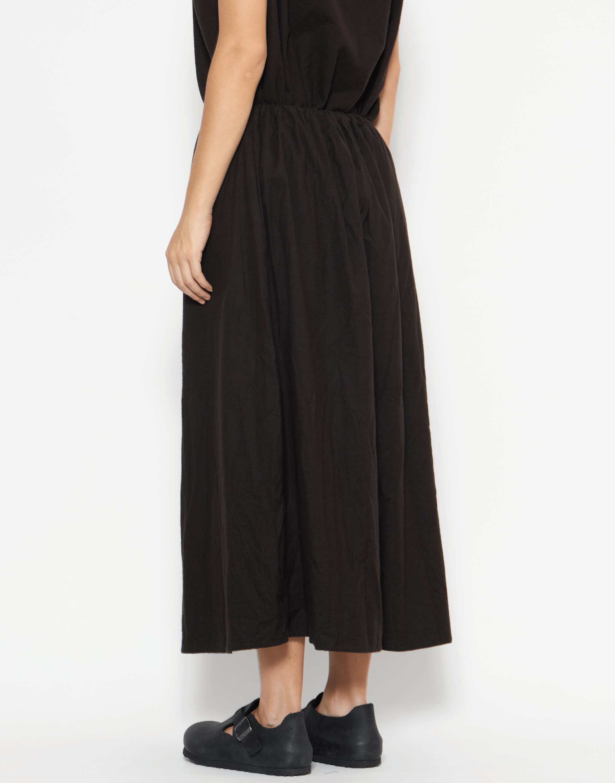 Bitter Chocolate Cotton Flannel Skirt