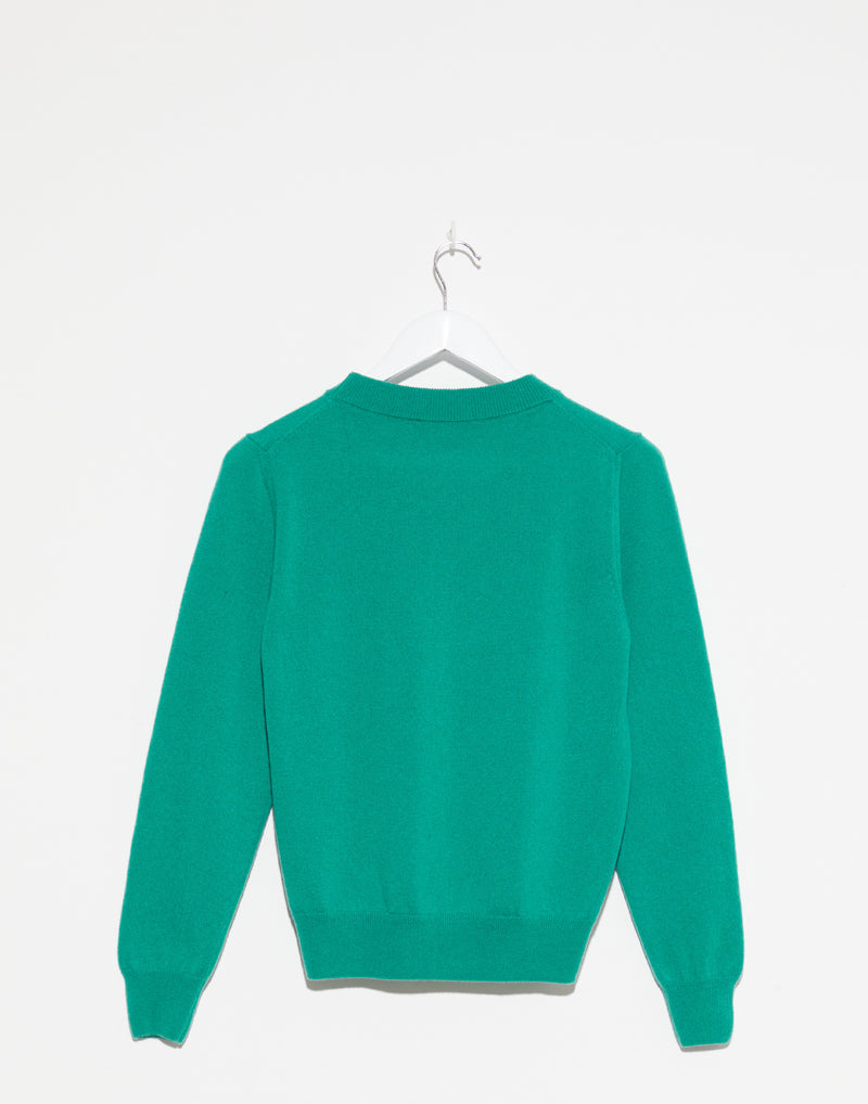 Smeraldo Green Cashmere Moura Pullover