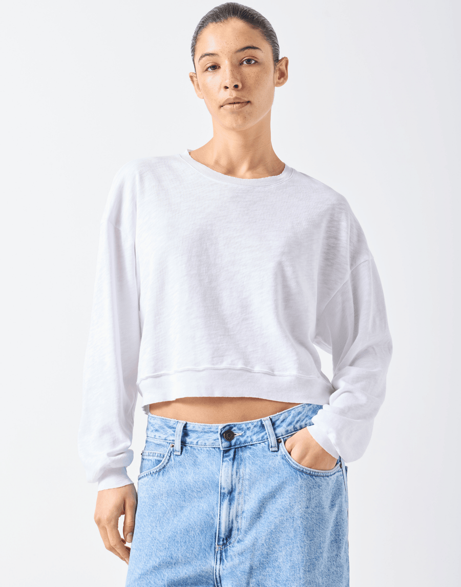 White Cotton Sonoma Sweatshirt