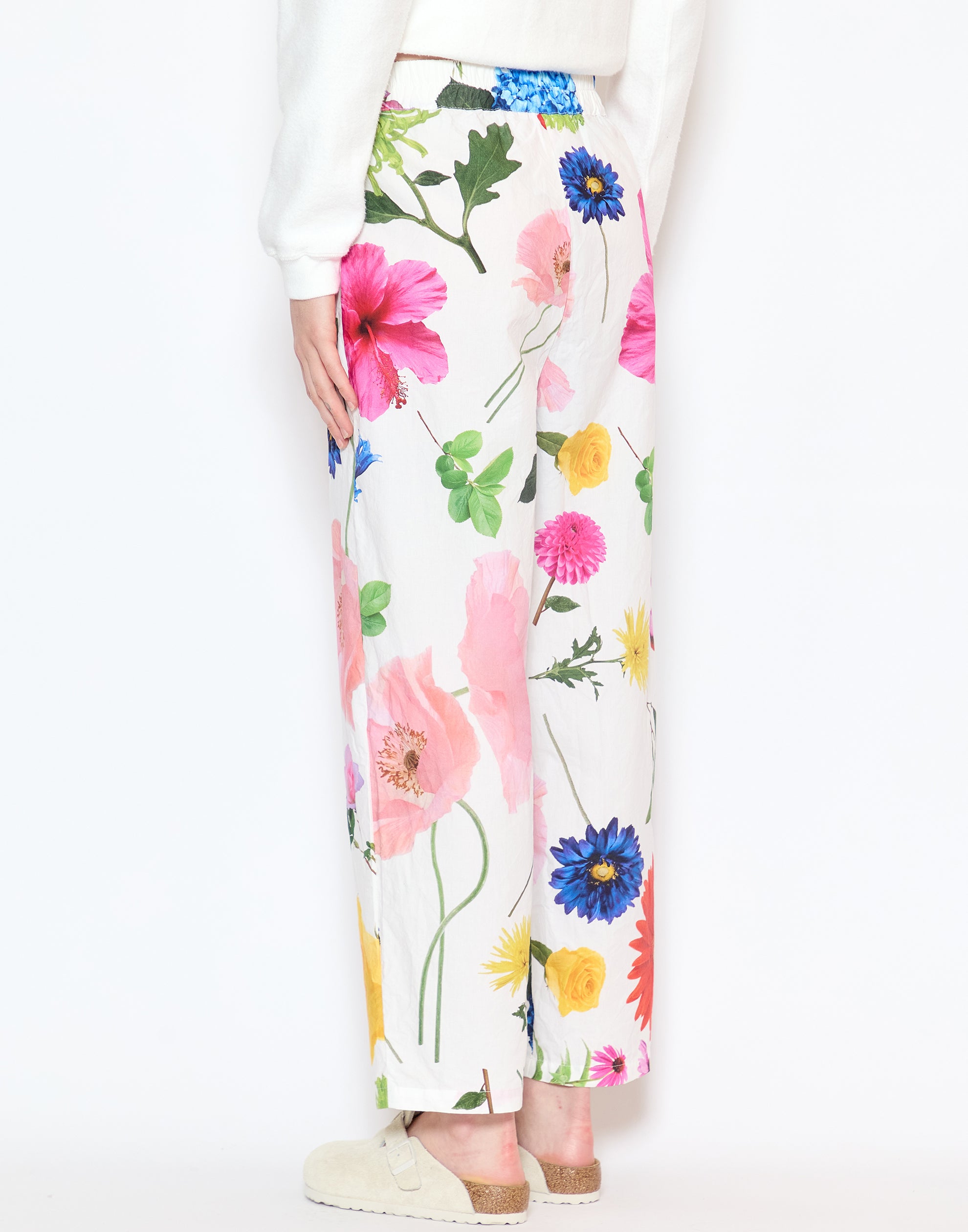 Flower Print Cotton Potamia Pants