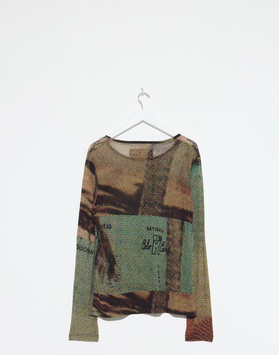 Bermuda Print Lyocell & Silk T-Shirt