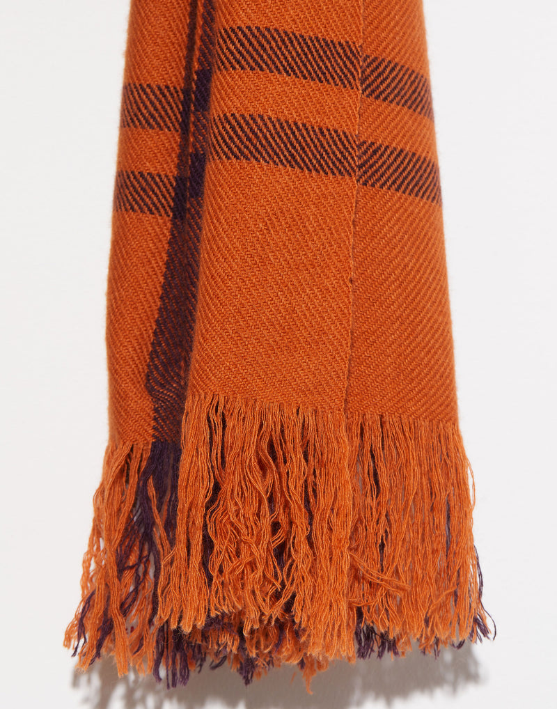 Orange & Fig Cashmere Nara Shawl