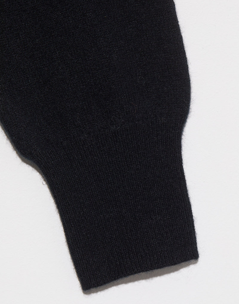 Black Cashmere Relaxed Pullover