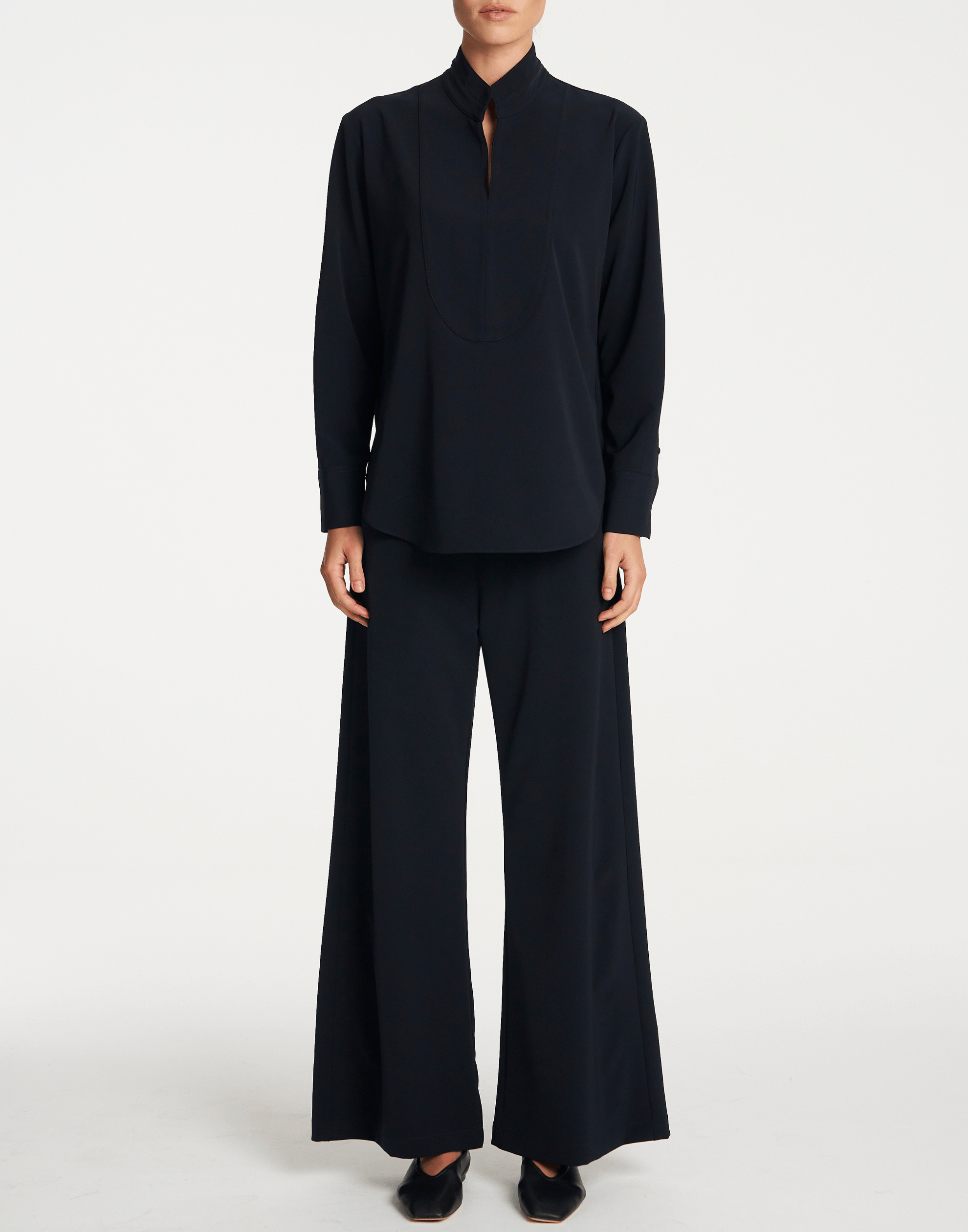 Navy Stretch Twill Suit Pants