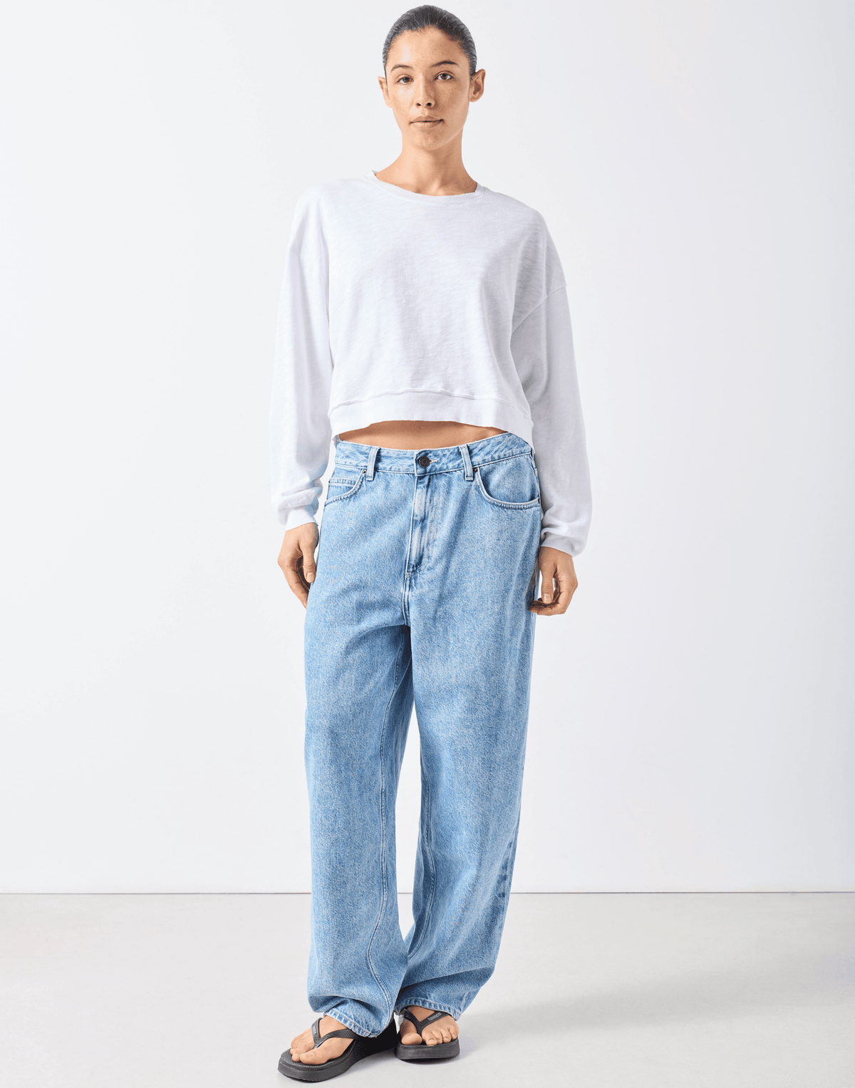 White Cotton Sonoma Sweatshirt