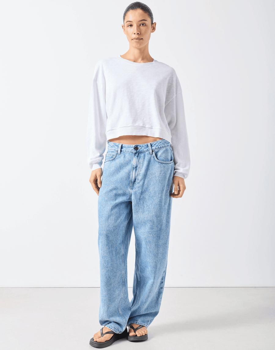 White Cotton Sonoma Sweatshirt