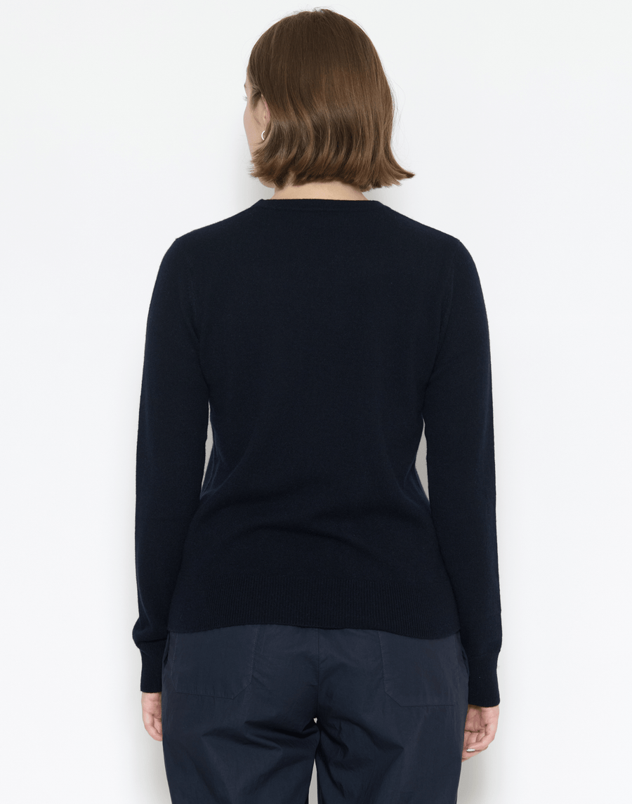Navy Cashmere Essential Pullover