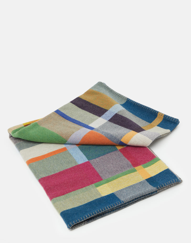 Small Multicolour Wool Gwynne Throw
