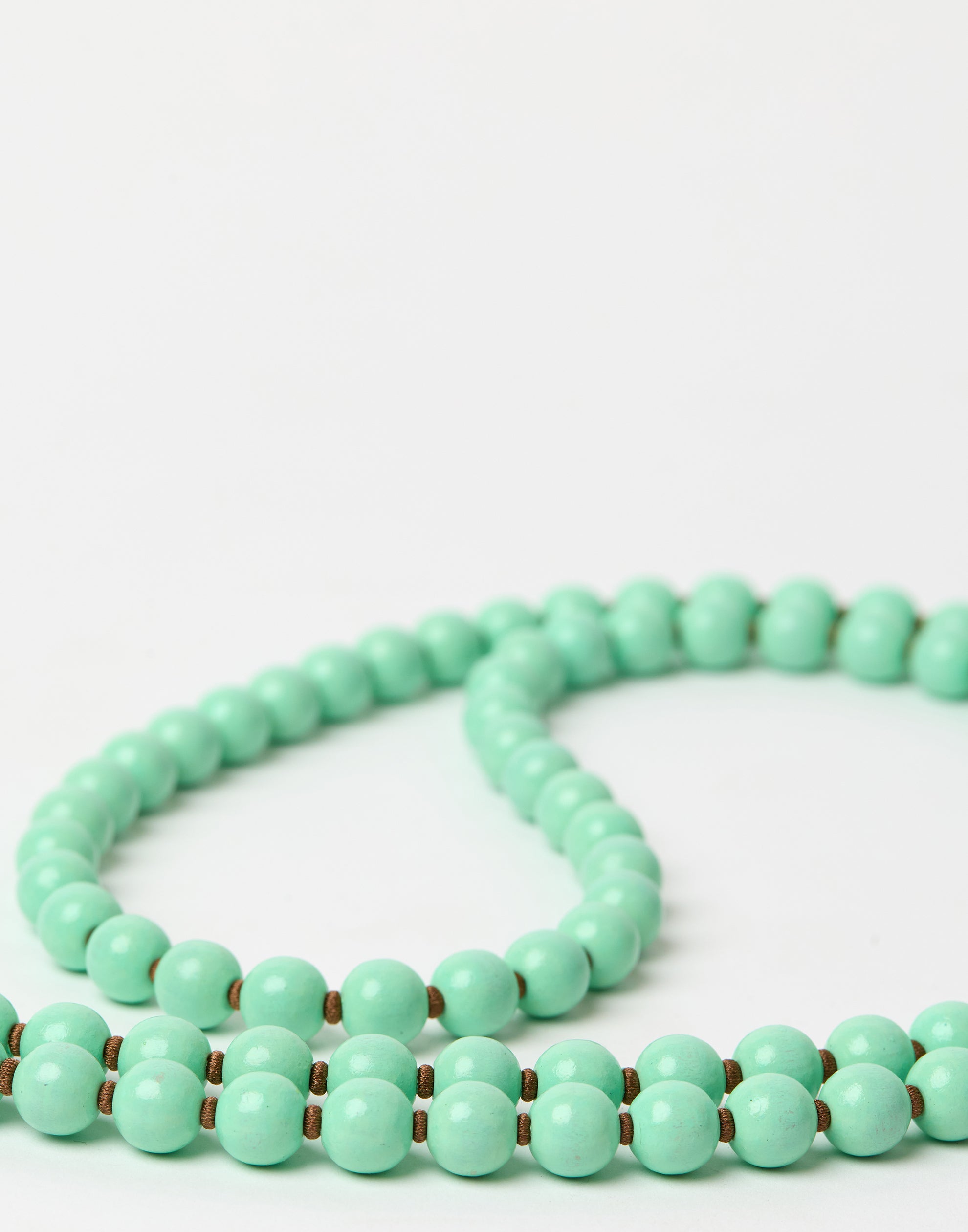 Pastel Green & Mocha Phone Necklace