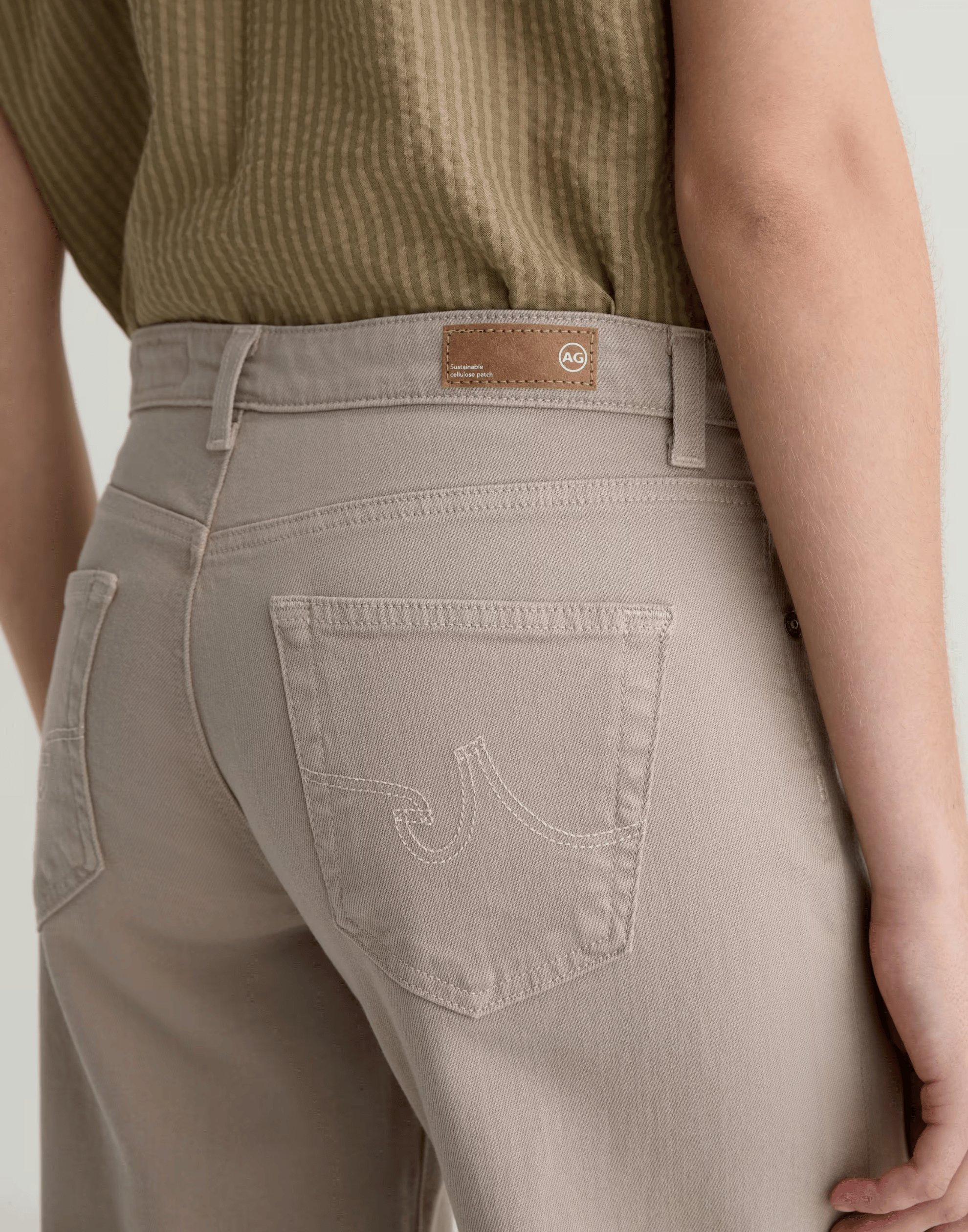 Taupe Low-Rise Adria Jeans