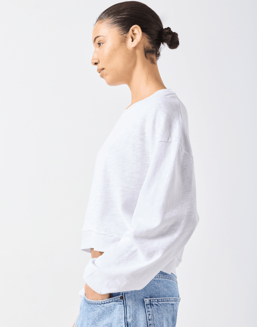 White Cotton Sonoma Sweatshirt