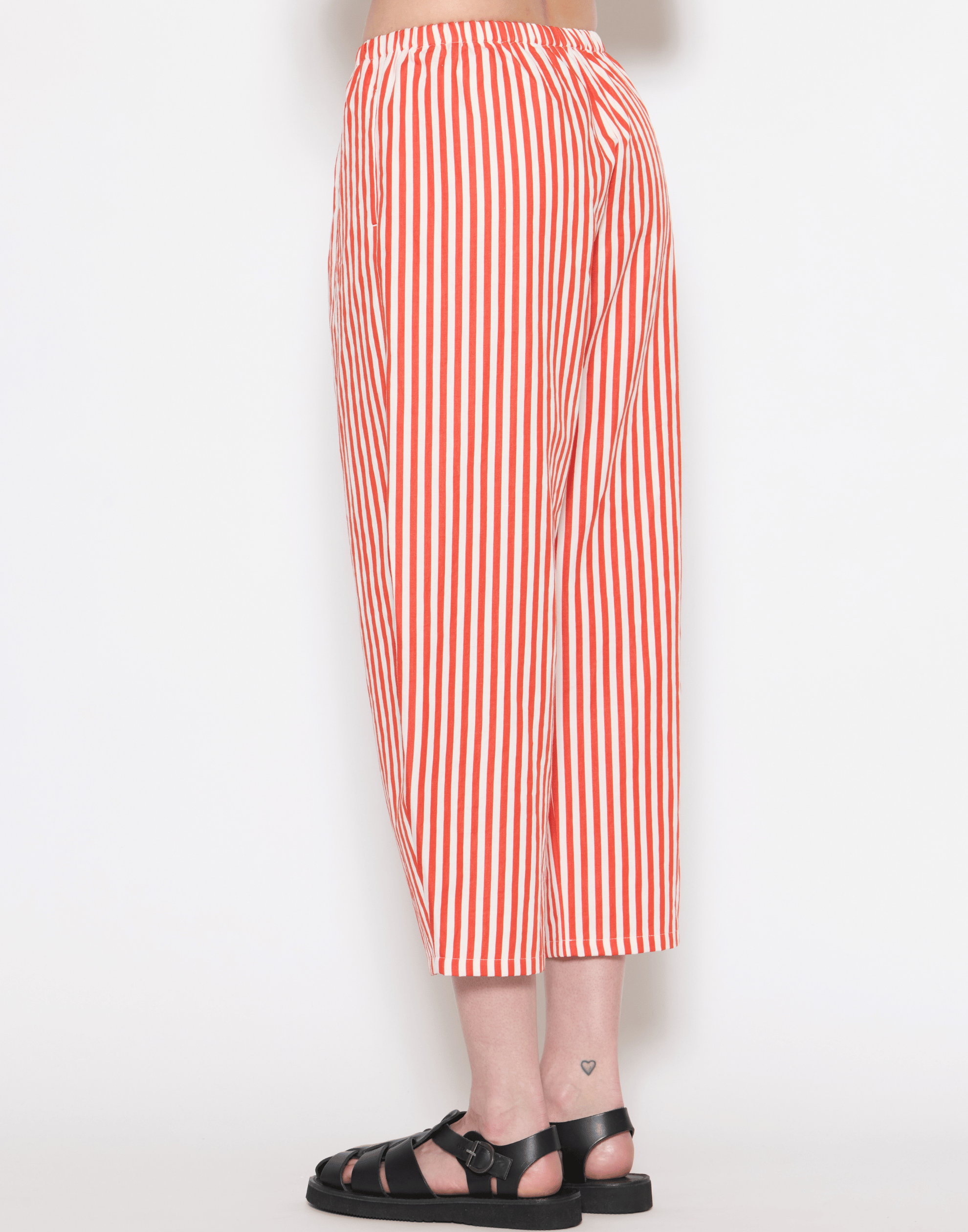 Poppy Stripe Cotton & Linen Trousers