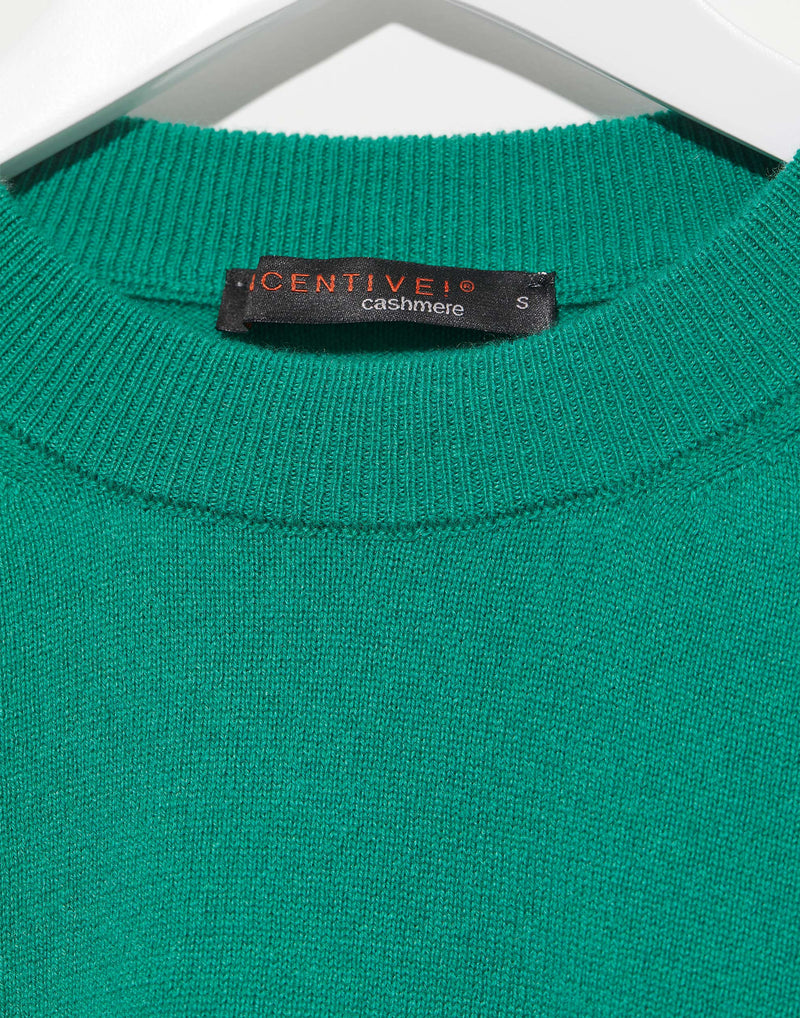 Smeraldo Green Cashmere Moura Pullover