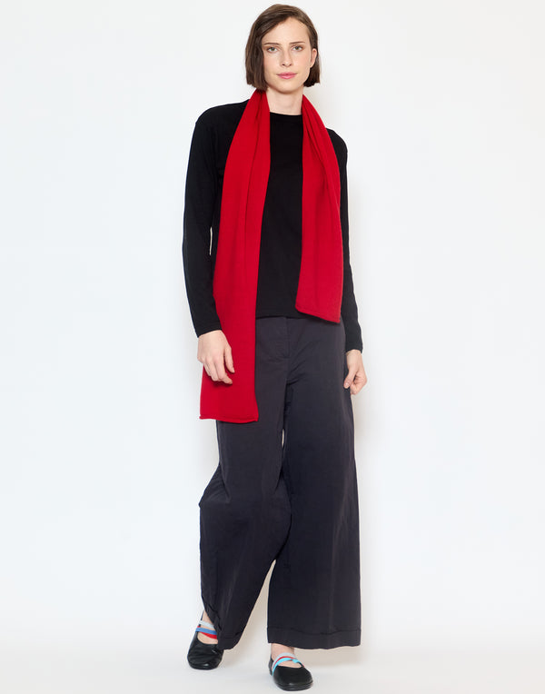Scarlet Red Cashmere Everyday Scarf