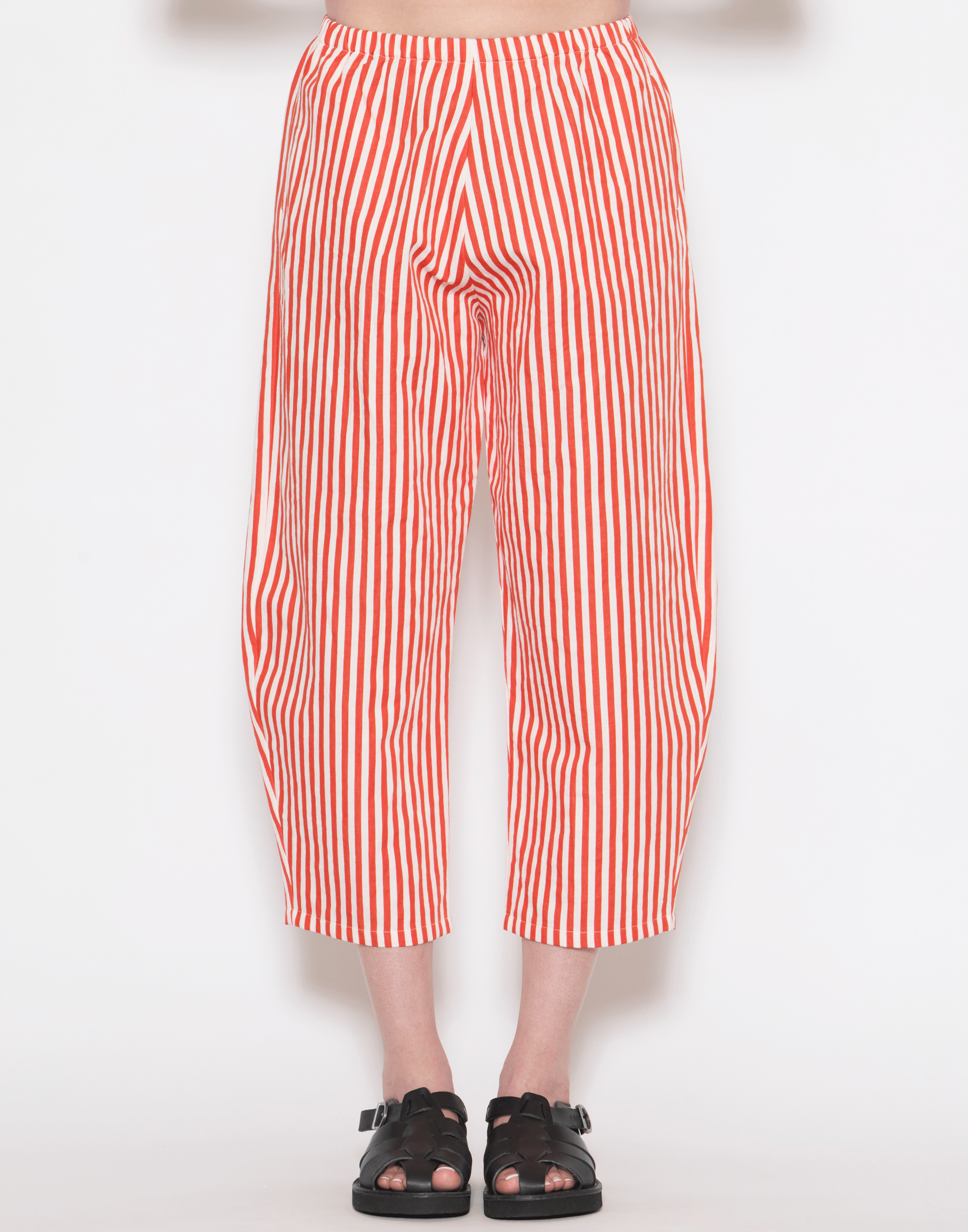 Poppy Stripe Cotton & Linen Trousers