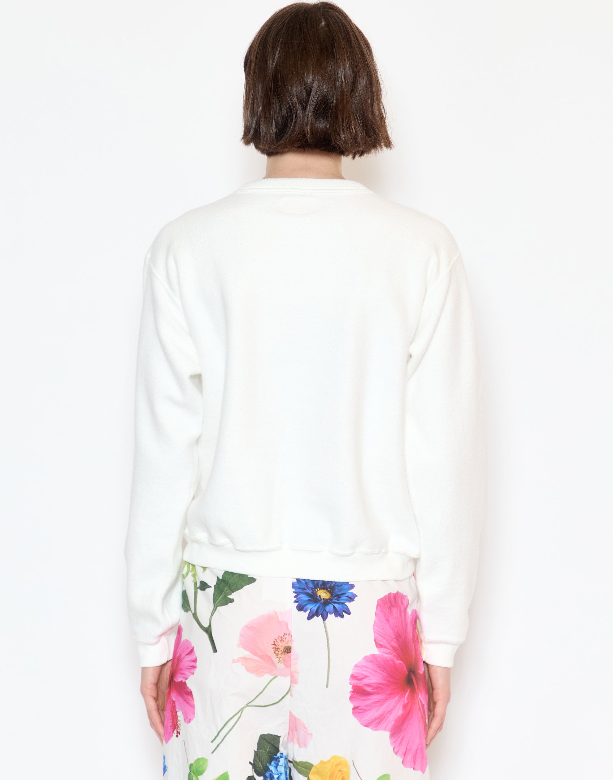 Off White Cotton Hina Sweatshirt