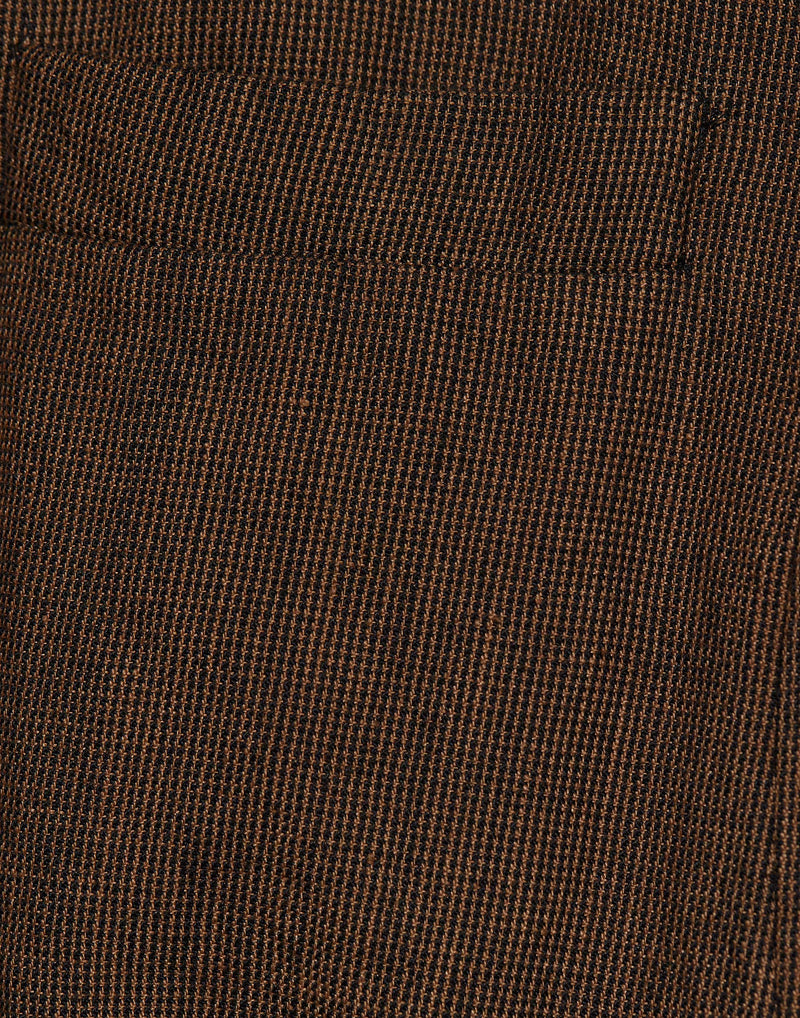 Espresso Brown Wool & Linen Jacket