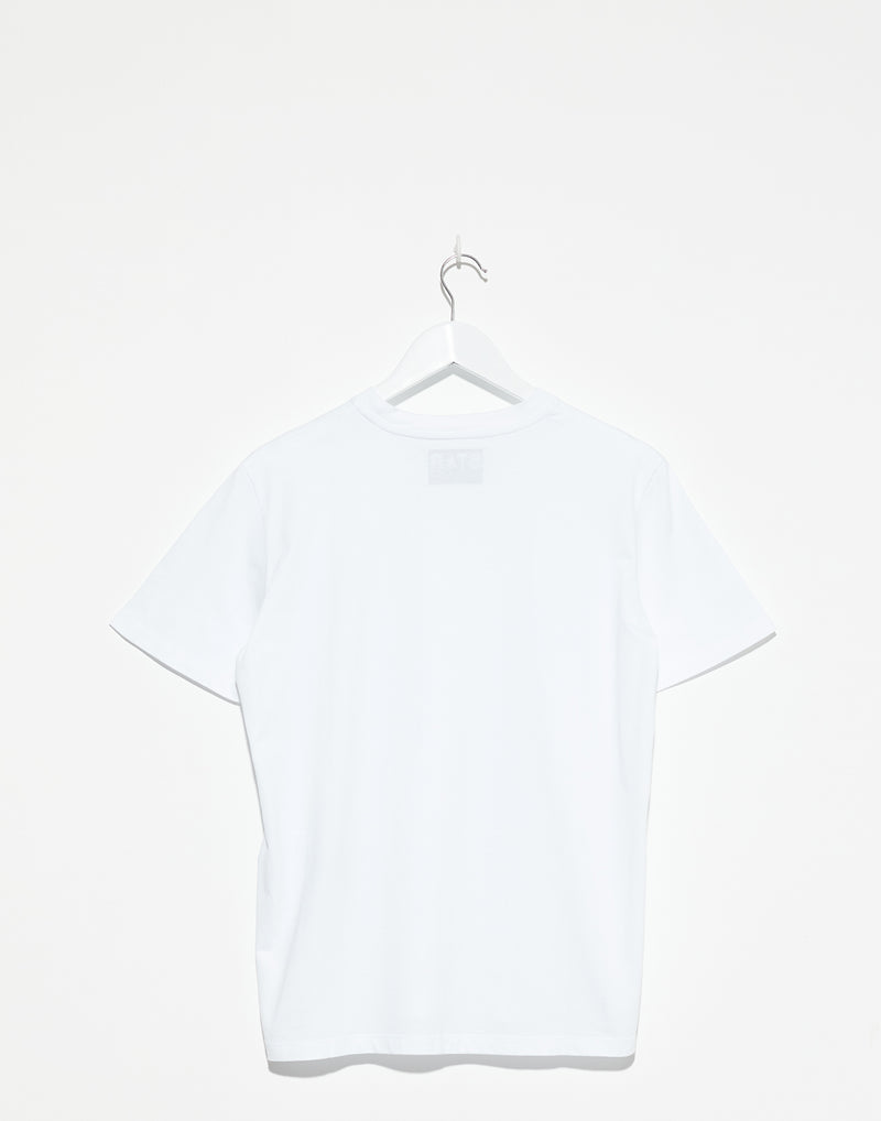 White Cotton Gold Star T-Shirt