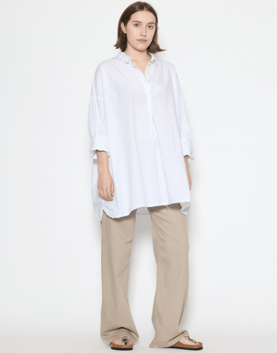 Ash Cotton Oversized Bigly Shirt