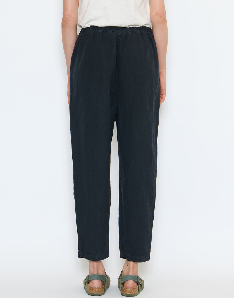 Slate Grey Alix Cotton Linen Trousers