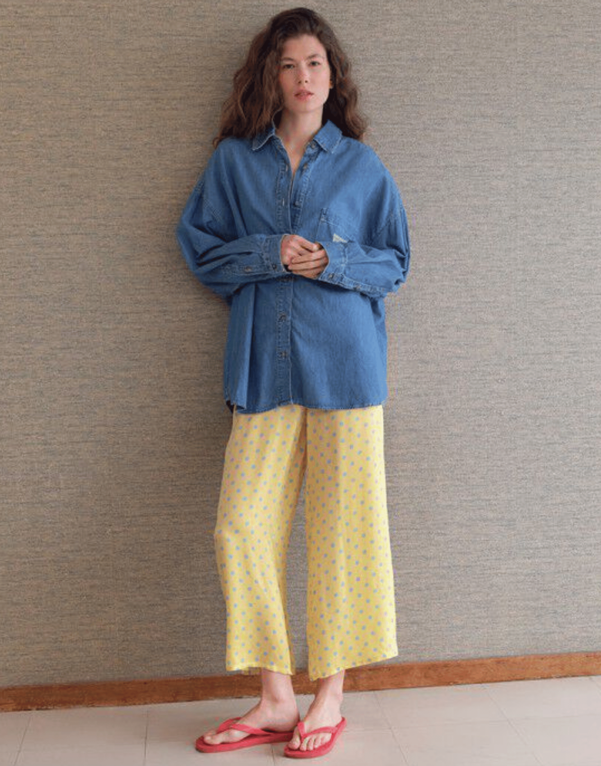 Medium Blue Cotton Denim Izyway Shirt