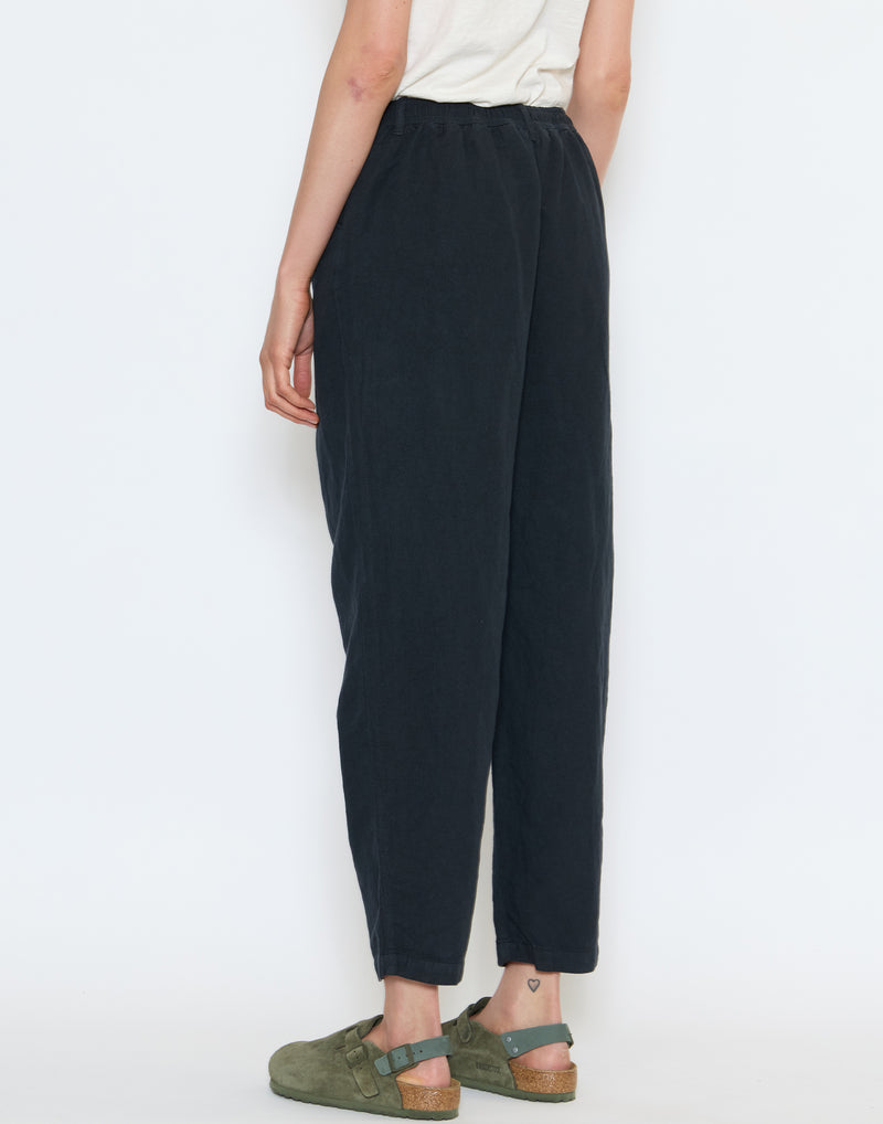 Slate Grey Alix Cotton Linen Trousers