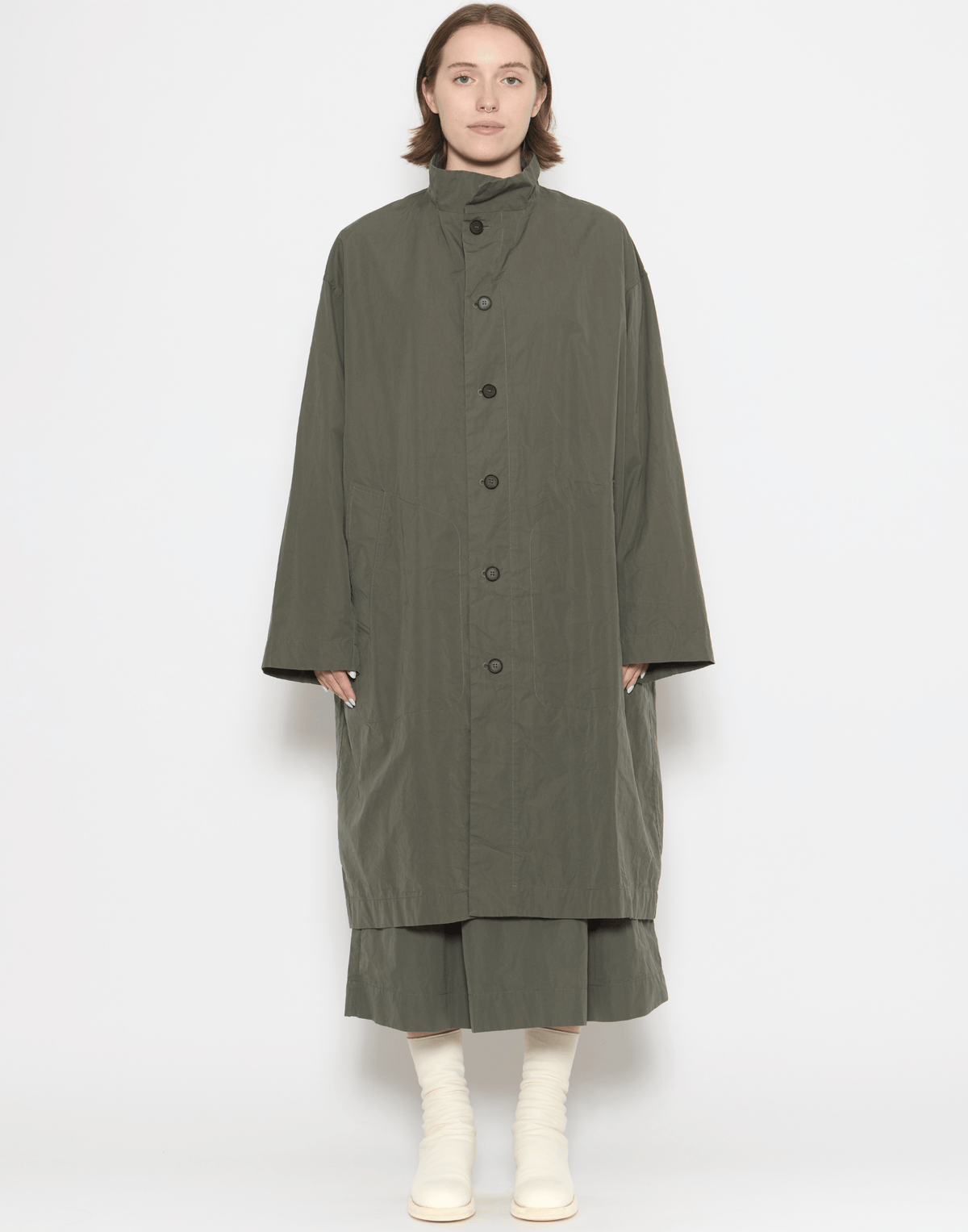 Wood Green Cotton Water-Repellent Alex Coat