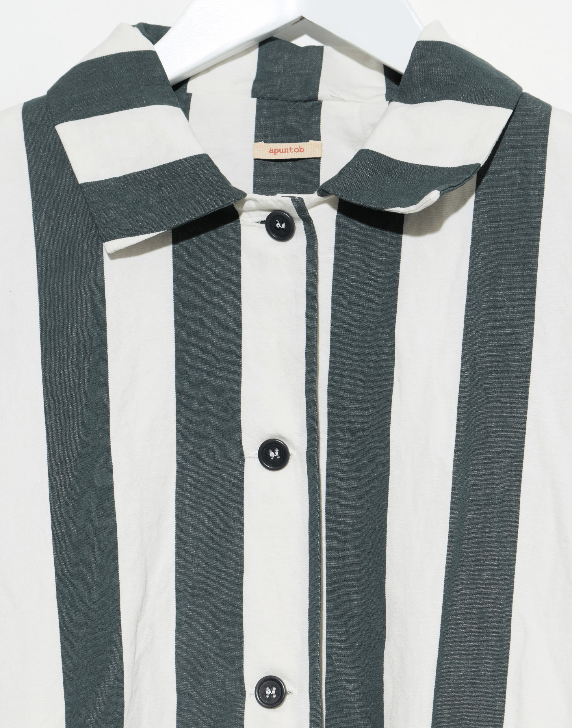 Cement Stripe Cotton & Linen Jacket