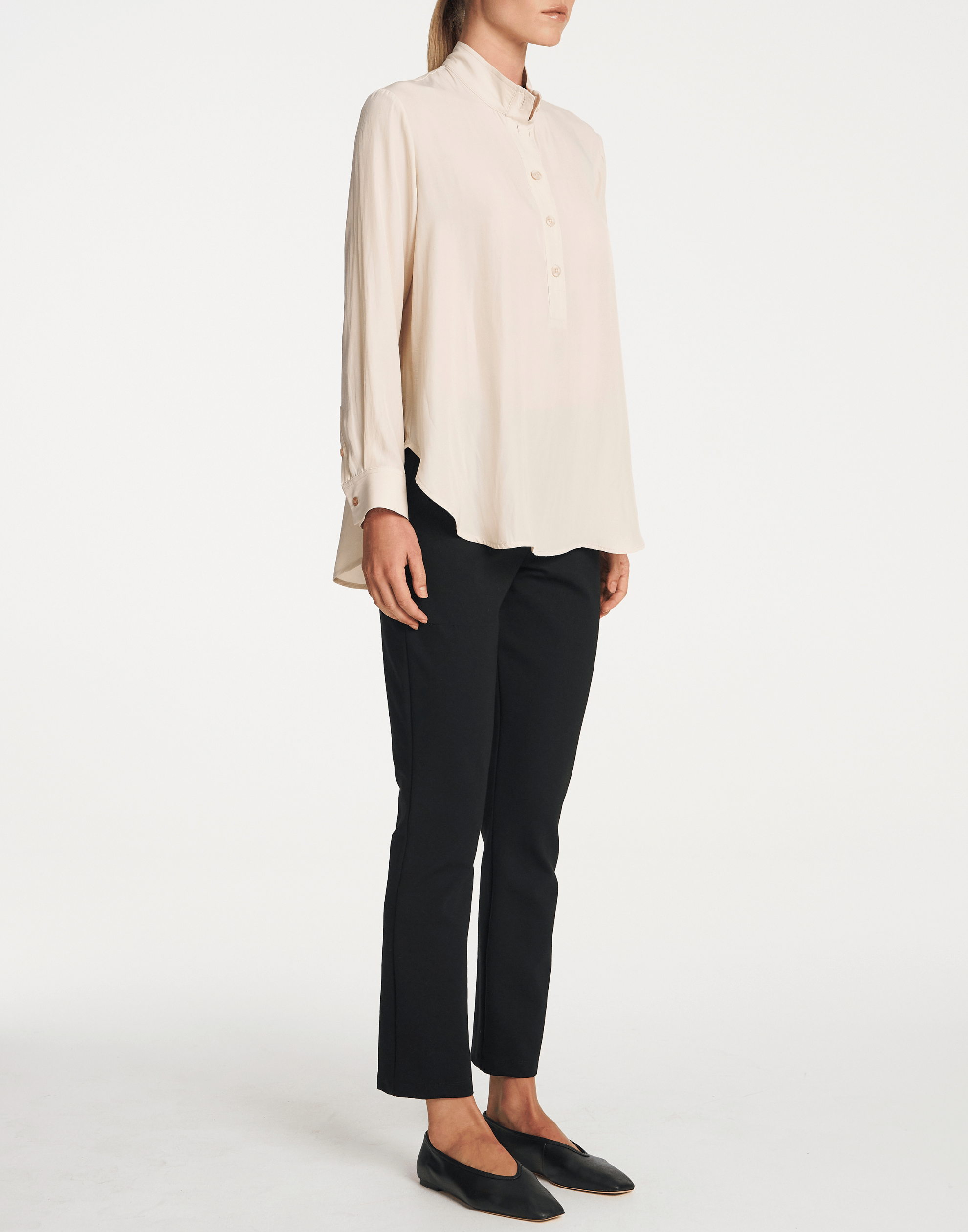 Black Stretch Slim Leg Pants