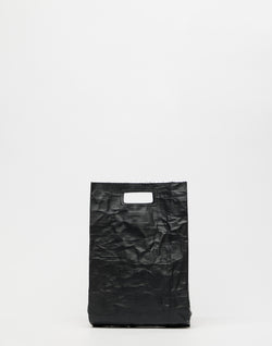 Black Eco Nappa Leather Lunch Bag
