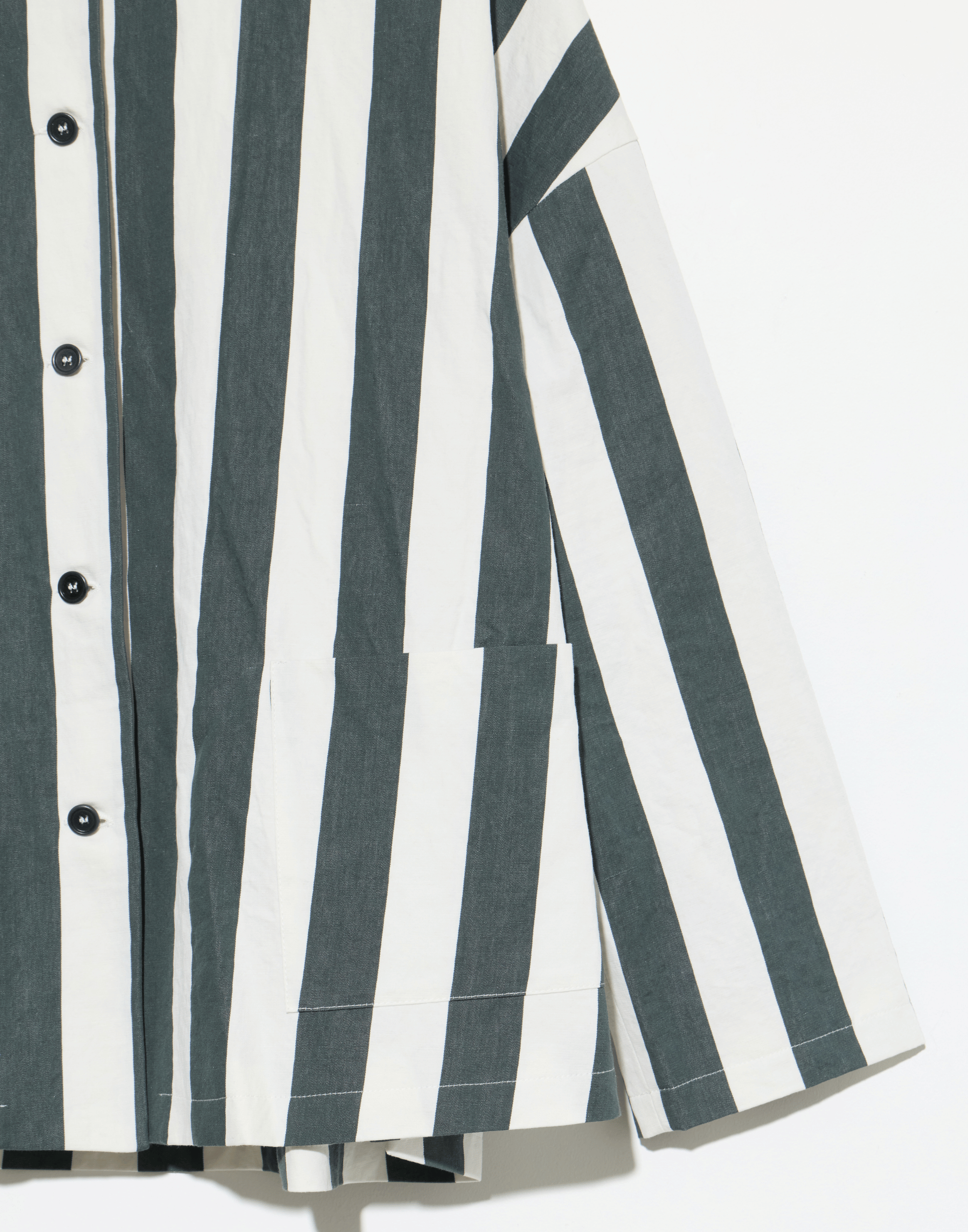Cement Stripe Cotton & Linen Jacket