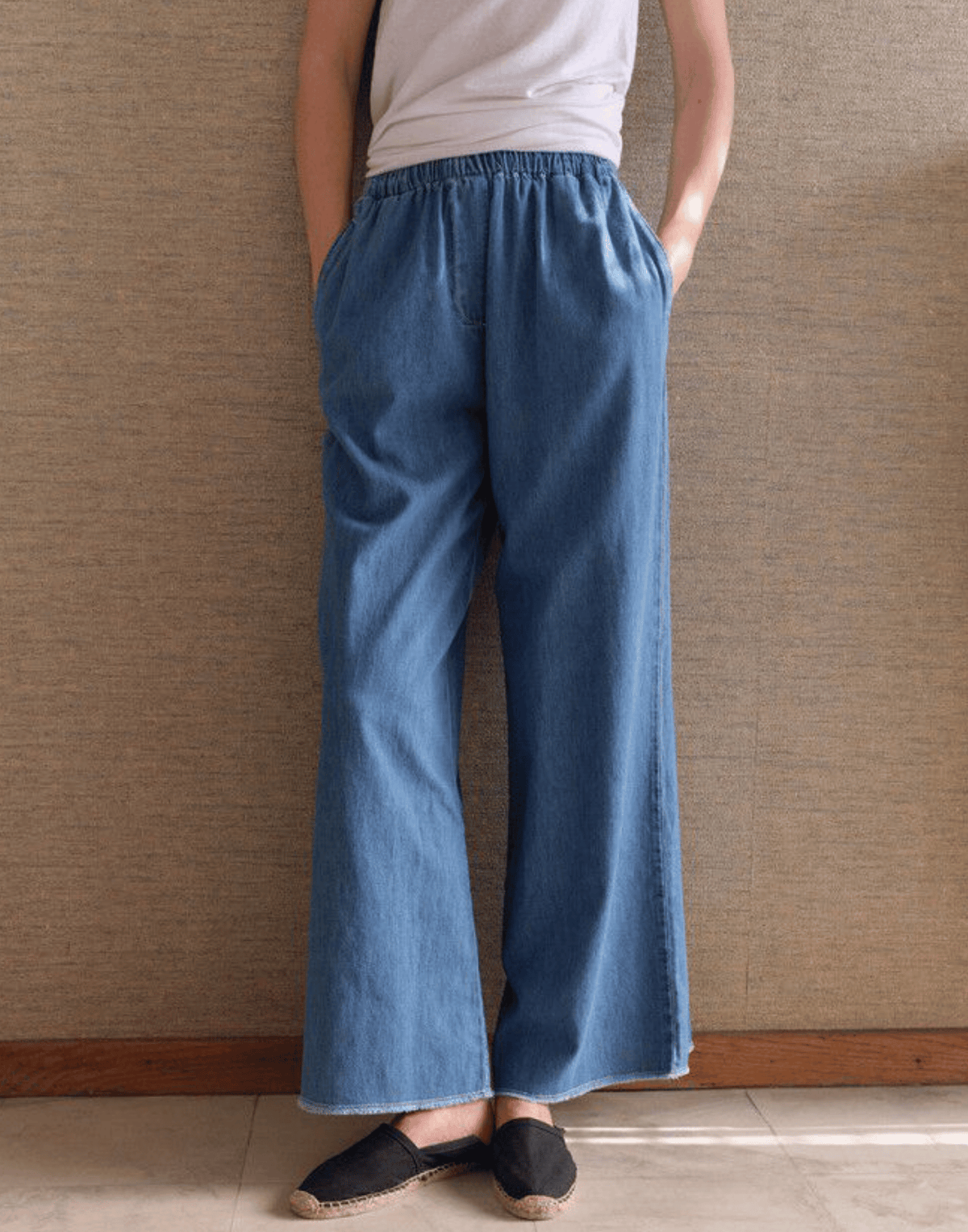 Medium Blue Cotton Denim Izyway Pants