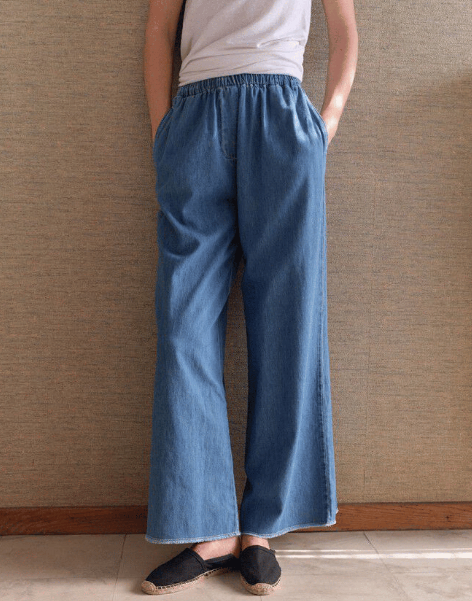 Medium Blue Cotton Denim Izyway Pants