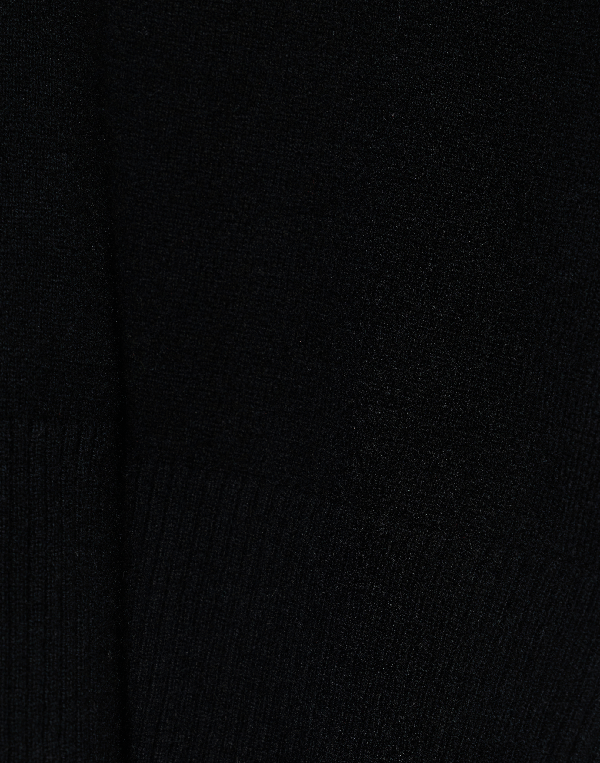 Black Cashmere Essential V Neck Pullover