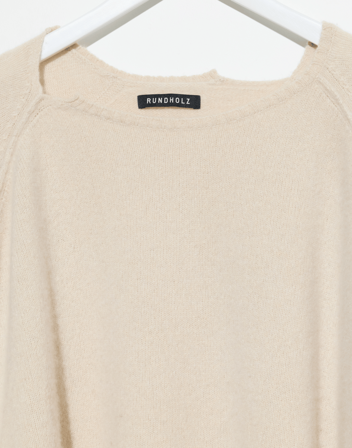 Bone Cashmere & Sable Pullover