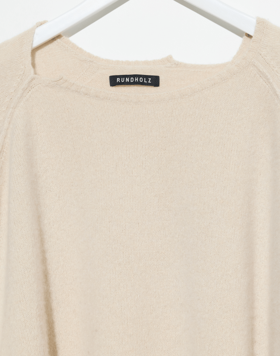 Bone Cashmere & Sable Pullover