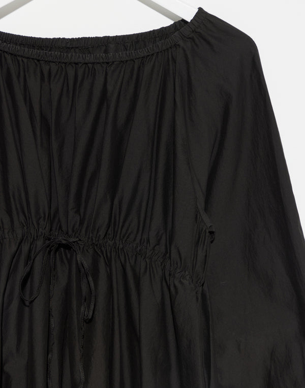 Black Cotton & Silk Yoyi Dress
