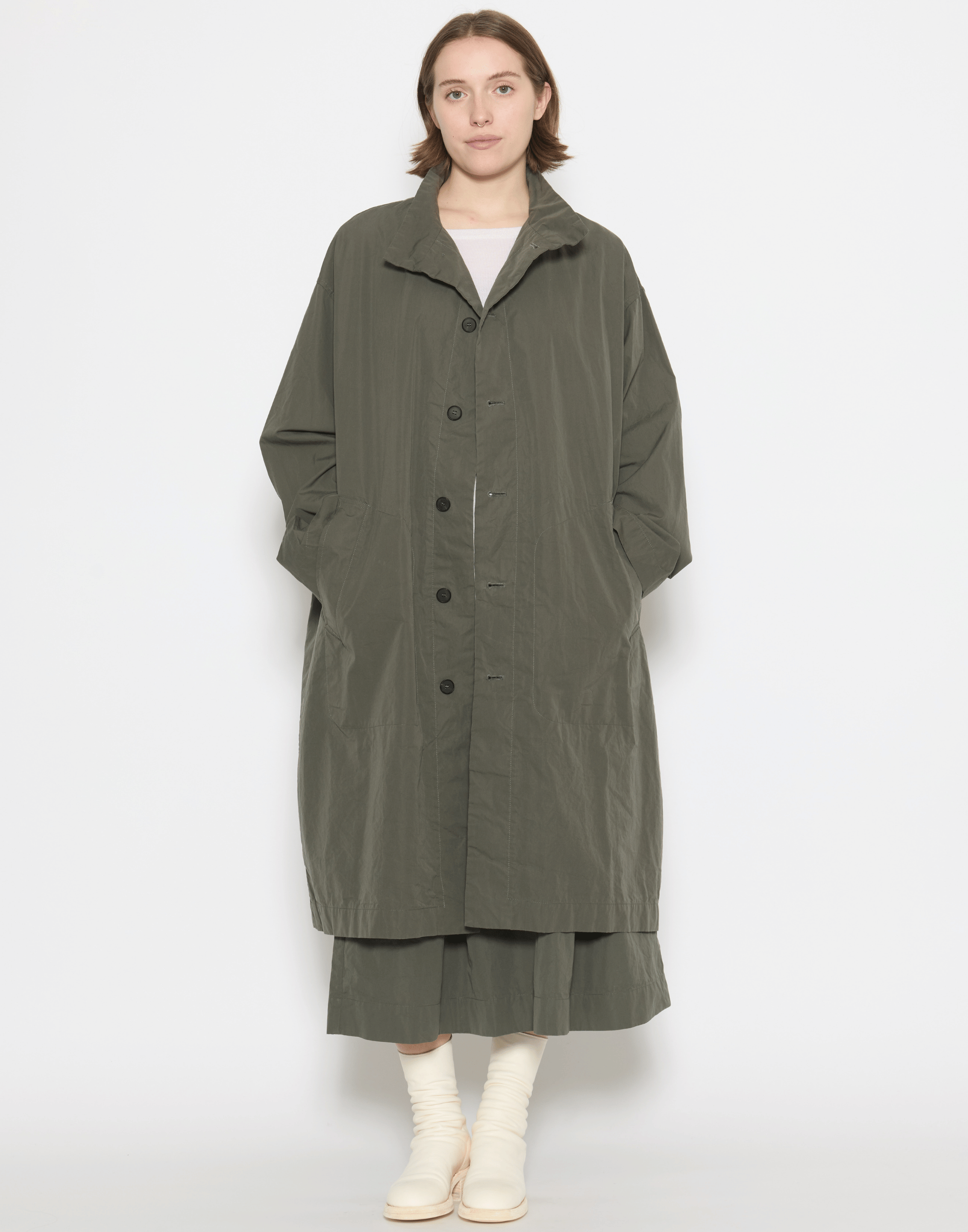 Wood Green Cotton Water-Repellent Alex Coat