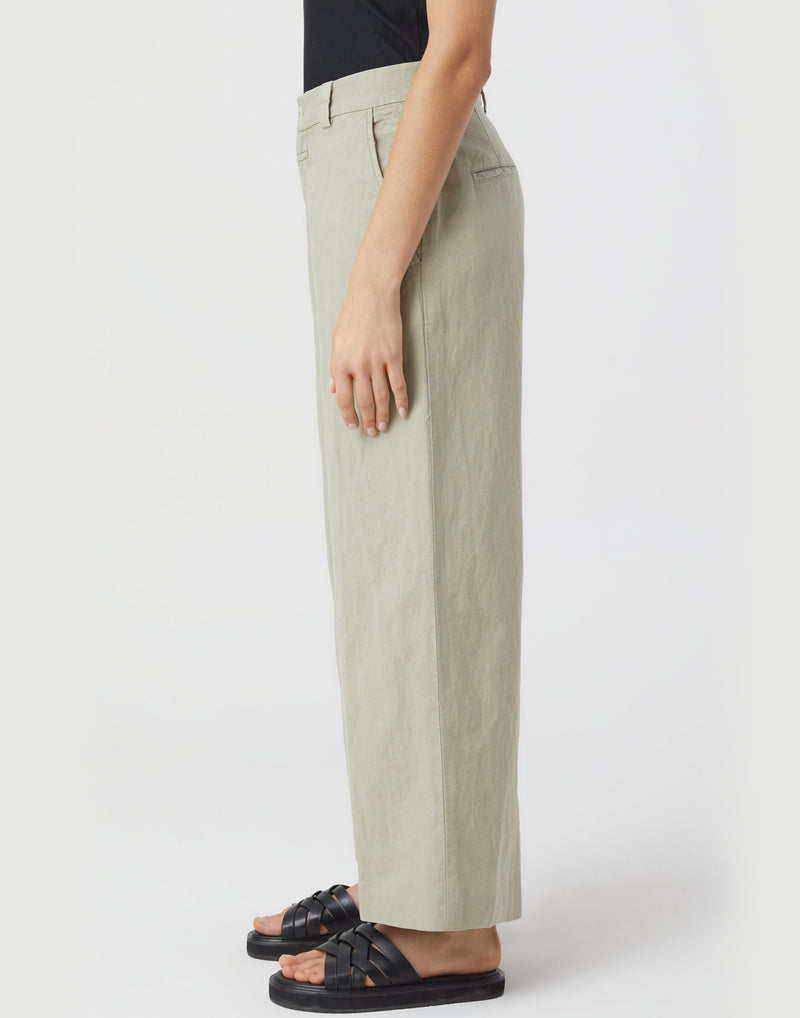 Moss Linen & Cotton Barton Pants