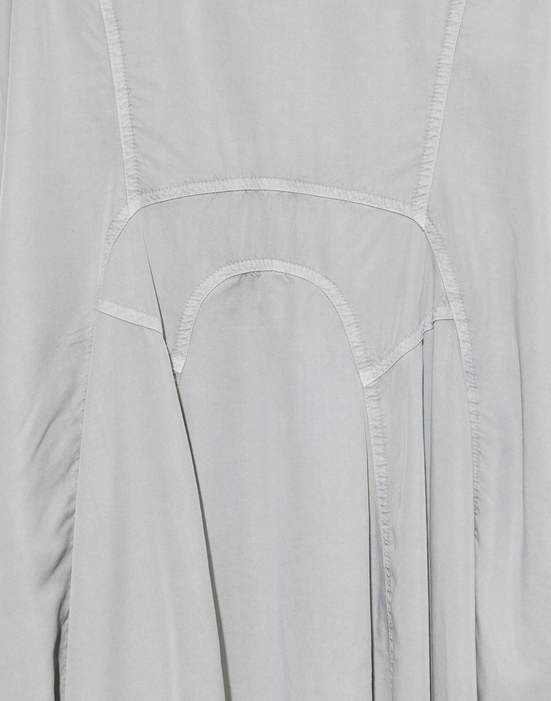Grey Pigment Lyocell Sleeveless Dress