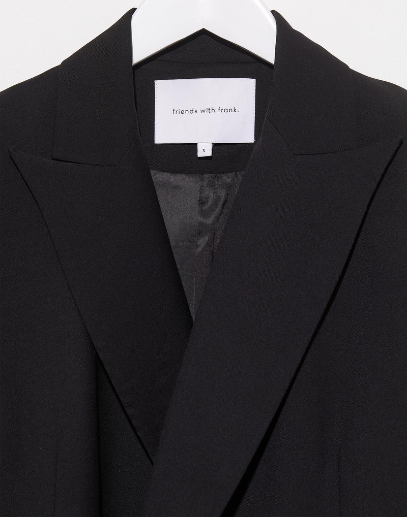 Black Wool Blend Clara Blazer