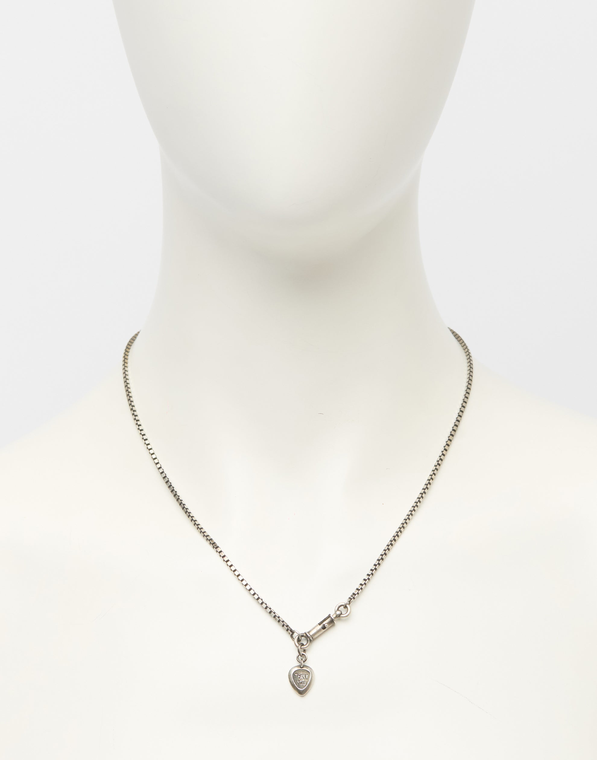 Silver Thank You Symbol Necklace