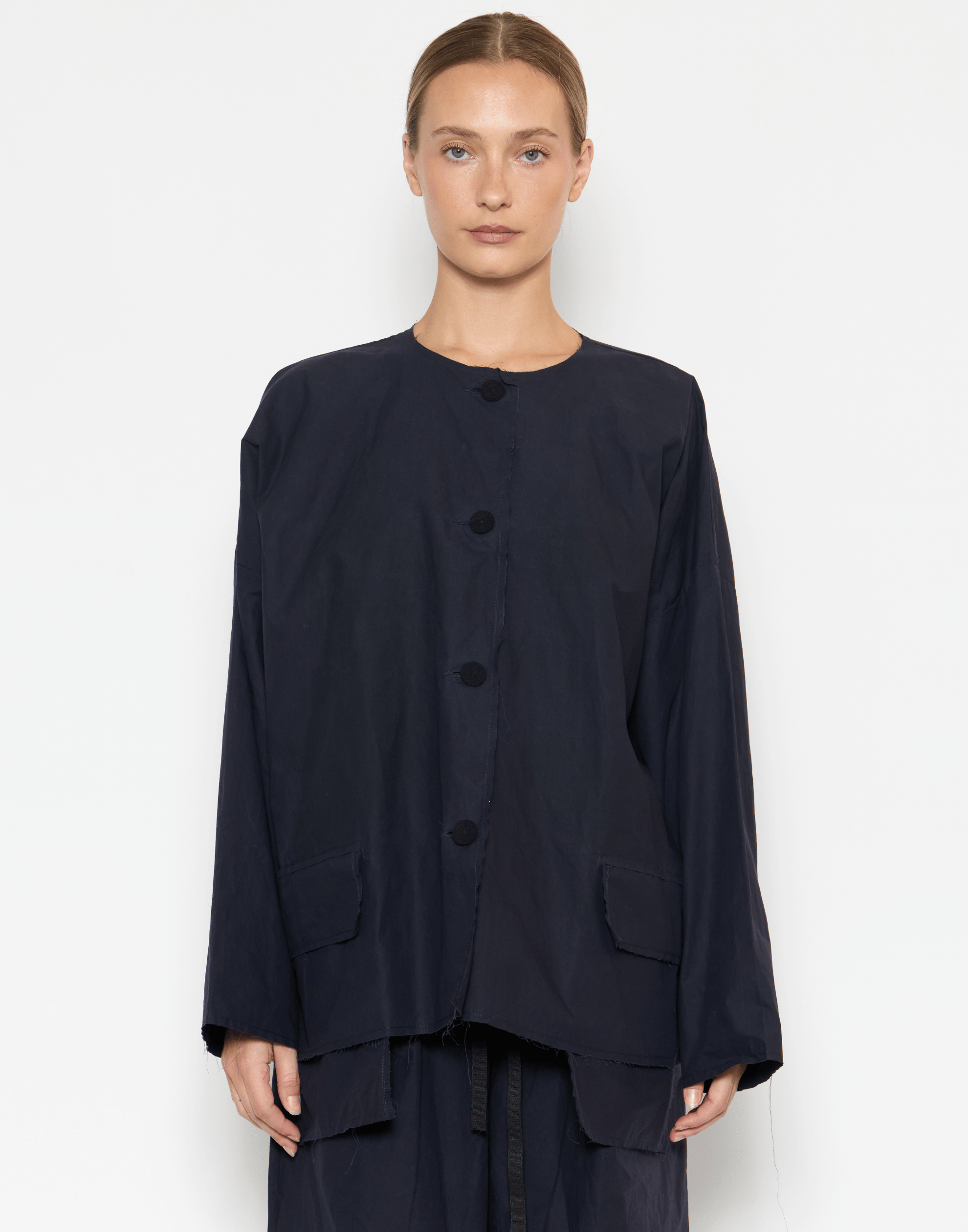 Dark Indigo Waxed Cotton Jacket