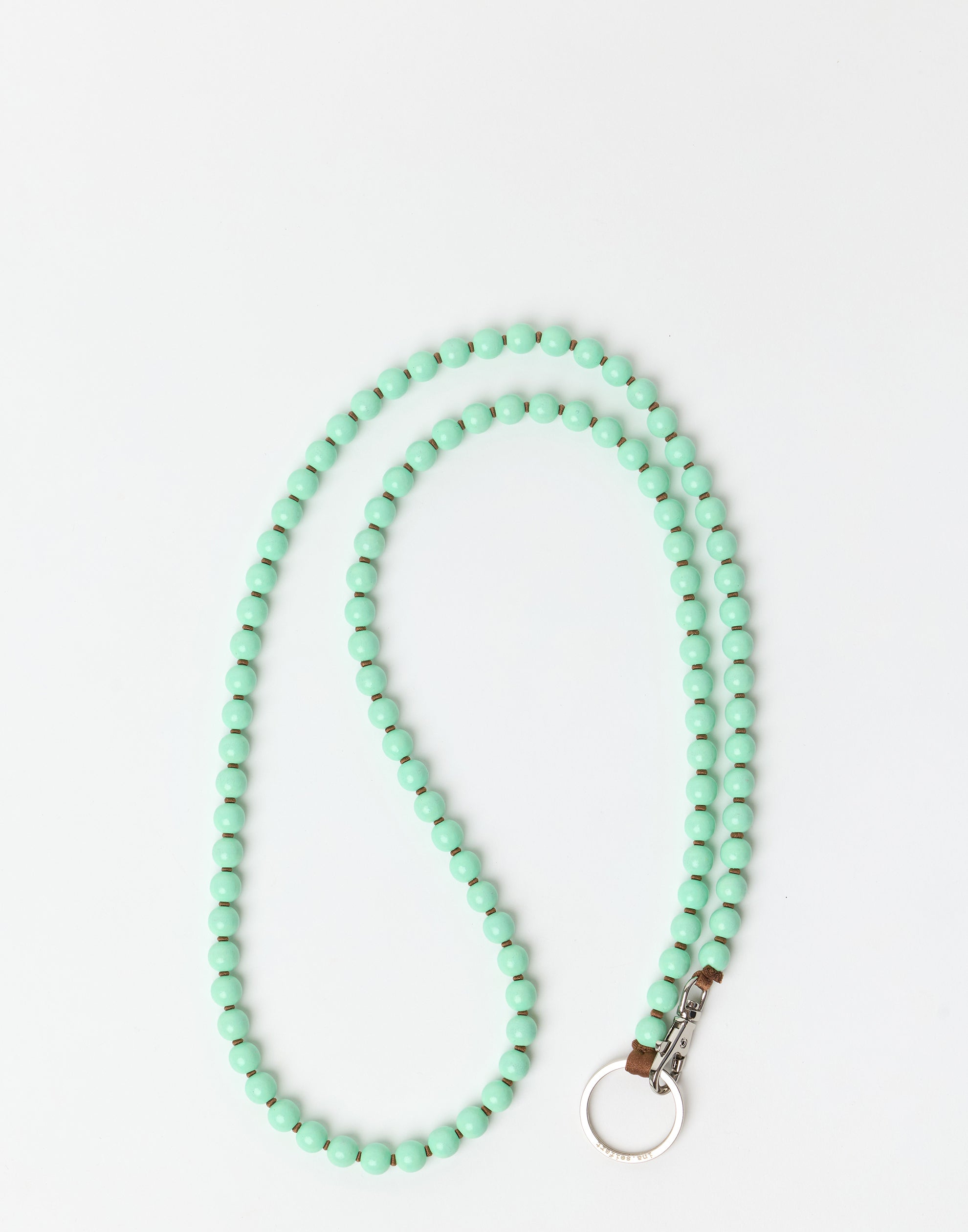 Pastel Green & Mocha Phone Necklace